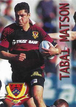 1996 Card Crazy Authentics NPC Rugby Union Superstars #11 Tabai Matson Front